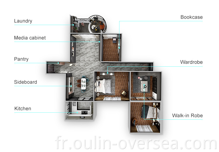 modern design dining room cabinet set for apartments